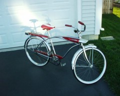 huffy silver jet bicycle